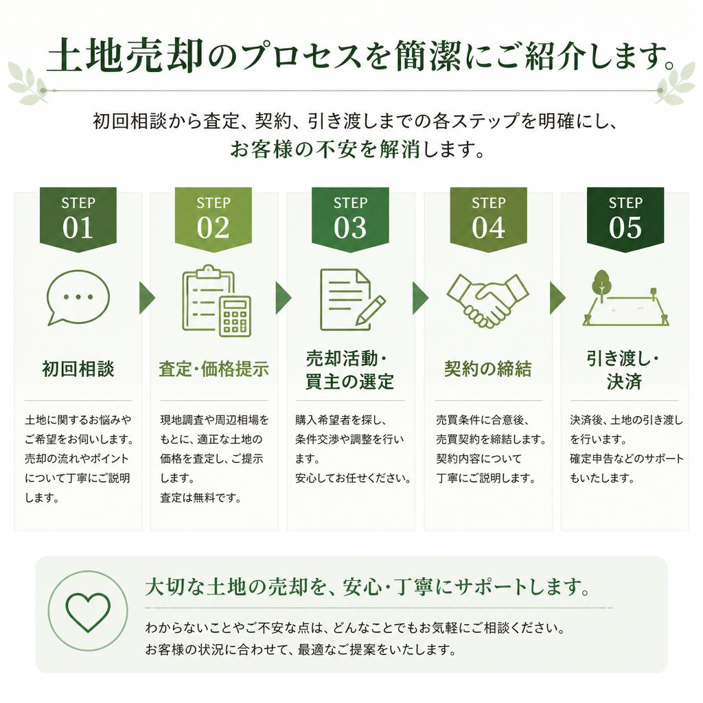 土地売却の流れ
