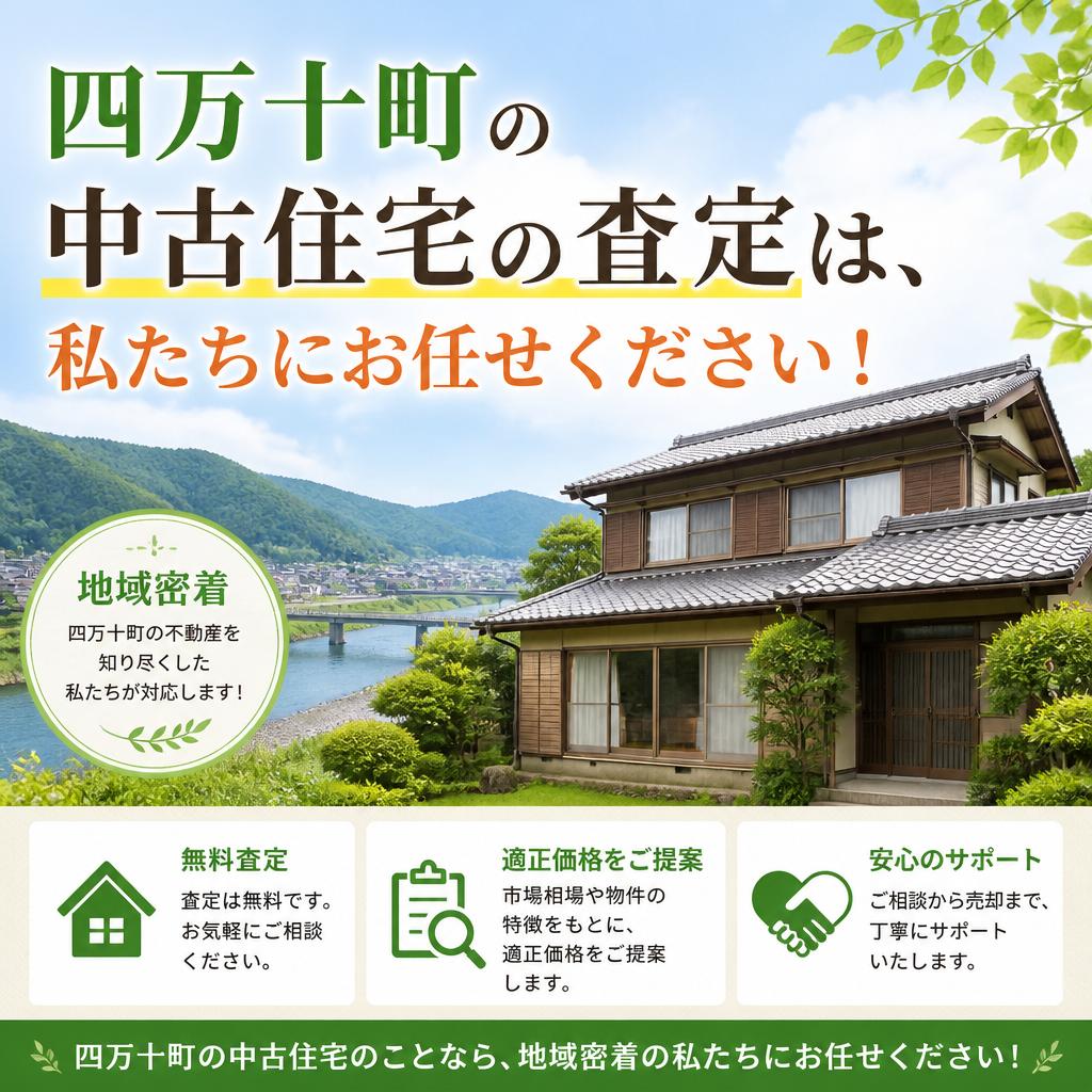 四万十町の中古住宅の査定は、私たちにお任せください！