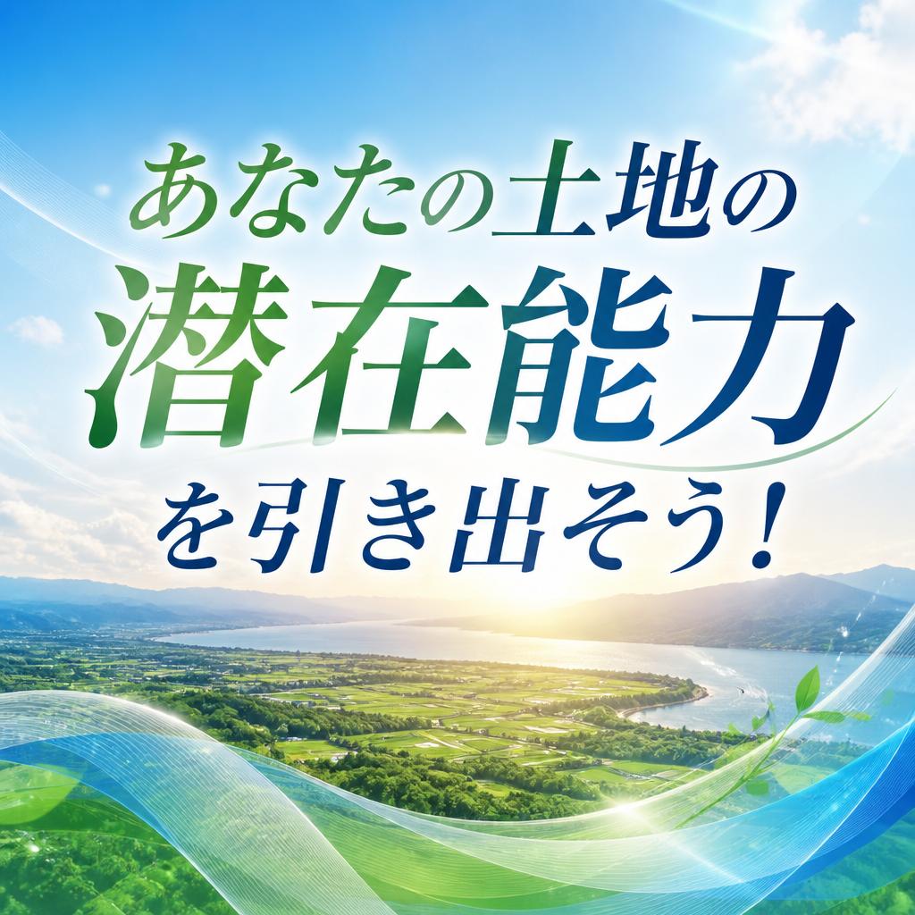 あなたの土地の潜在能力を引き出そう！